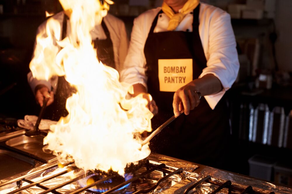 Bombay Pantry Chef Cooking in Action